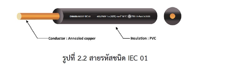 สายรหัสชนิด IEC 01