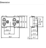 เต้ารับปลั๊กกราวด์คู่+ม่านนิรภัย เสียบสามขากลมแบน WEGN15829 รุ่น INITIO PANASONIC - Image 4