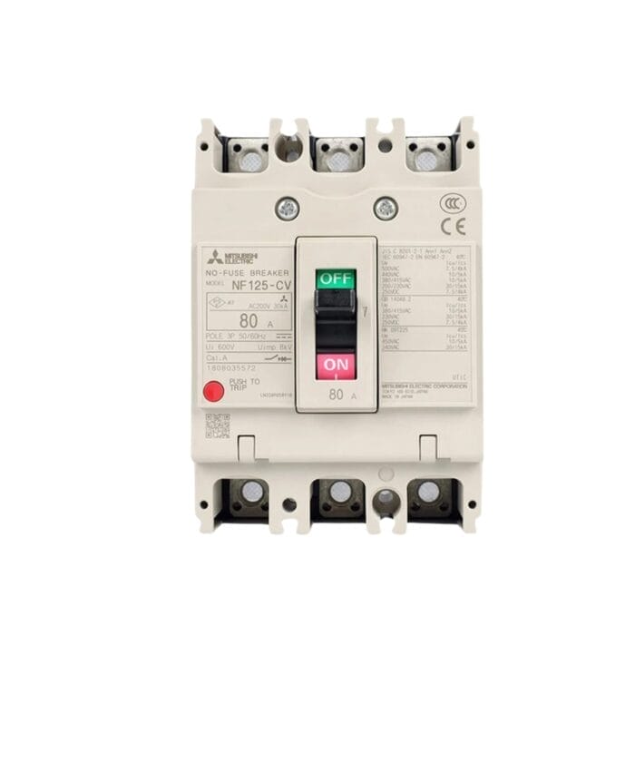 เบรกเกอร์ MCCB รุ่น NF125-CV 3Poles 10ka, 380v MITSUBISHI - Image 1